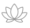 Flower outlined